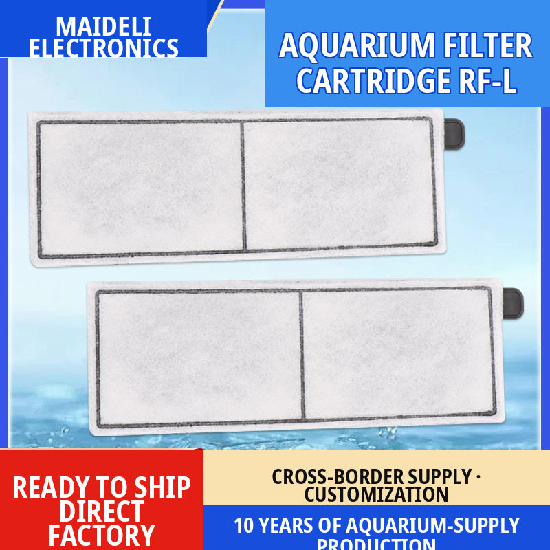 Filter Cartridges Compatible with Top Fin RF-L Filter, Aquarium Replacement Filter Cartridges for Top Fin Desktop Aquariums with Large Retreat Filter, 8 Pack