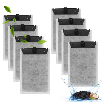 Medium Filter Cartridges Compatible with Whisper Bio-Bag Filters, Aquarium Replacement Filter Cartridges for Whisper 10i/IQ10/PF10 & ReptoFilter 20 Gallon (90 GPH), Activated Carbon Filter
