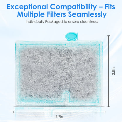 Small Aquarium Filter Cartridges Replacement Compatible with Aqueon QuietFlow E Series Internal Power Filter (Size 10) and 1/2.5/5 Gallon Minibow Aquarium Filters