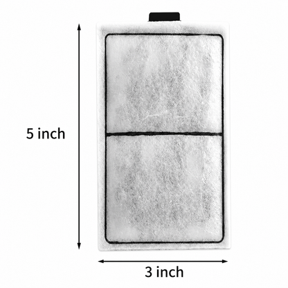 PF-S Filter Cartridges for PF10 Power Filters, 8-Pack Replacement Aquarium Filter Pads, 5.5 x 3.1 Inch, 3-Layer Cotton and Activated Carbon Filtration