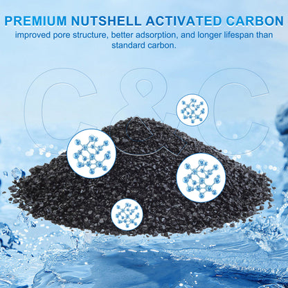 Small Aquarium Filter Cartridges Replacement Compatible with Aqueon QuietFlow E Series Internal Power Filter (Size 10) and 1/2.5/5 Gallon Minibow Aquarium Filters