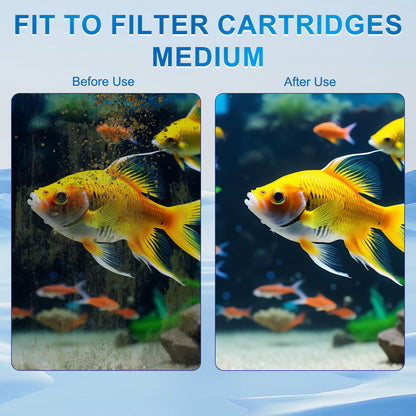 Small Aquarium Filter Cartridges Replacement Compatible with Aqueon QuietFlow E Series Internal Power Filter (Size 10) and 1/2.5/5 Gallon Minibow Aquarium Filters