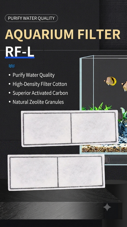Filter Cartridges Compatible with Top Fin RF-L Filter, Aquarium Replacement Filter Cartridges for Top Fin Desktop Aquariums with Large Retreat Filter, 8 Pack