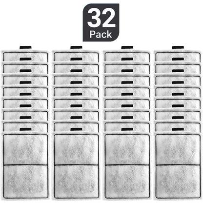 PF-L Carbon Filter Cartridges, 15-Pack Replacement Aquarium Filter Pads Compatible with PF20, PF30, PF40 and PF75 Power Filters, 6 x 4.5 Inch, 3-Layer Cotton and Activated Carbon Filtration